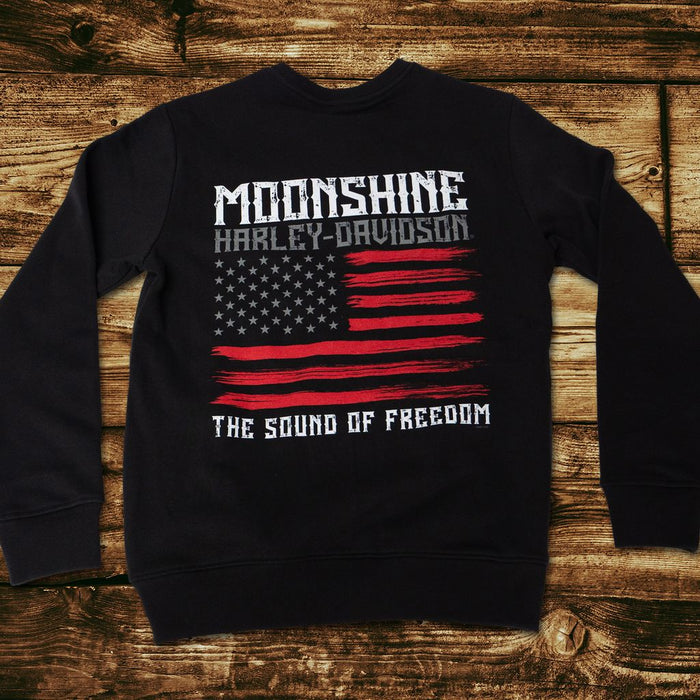 Flag Black Crew Sweatshirt