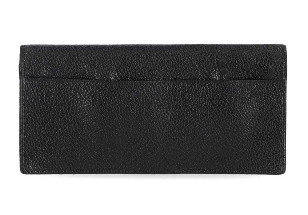 Harley-Davidson® Men's Genuine Leather With Calvary Canvas Trim Vertical Billfold