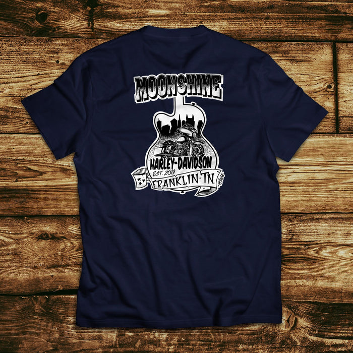 Guitar Men's Navy T-Shirt