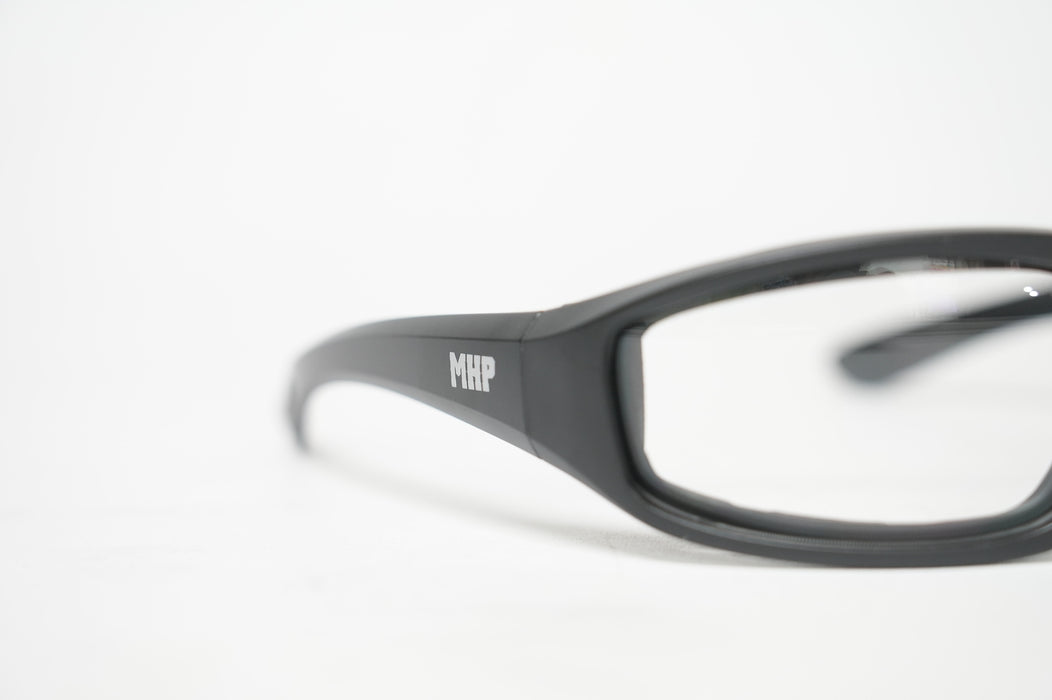 New!! MHP Clear Lens Matte Black Riding Eyewear