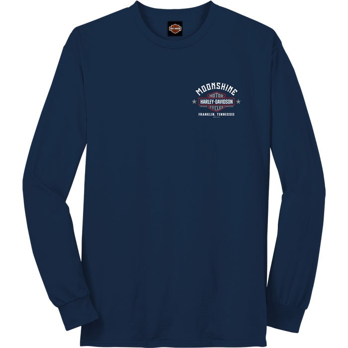 Grunge Flag Navy Long Sleeve