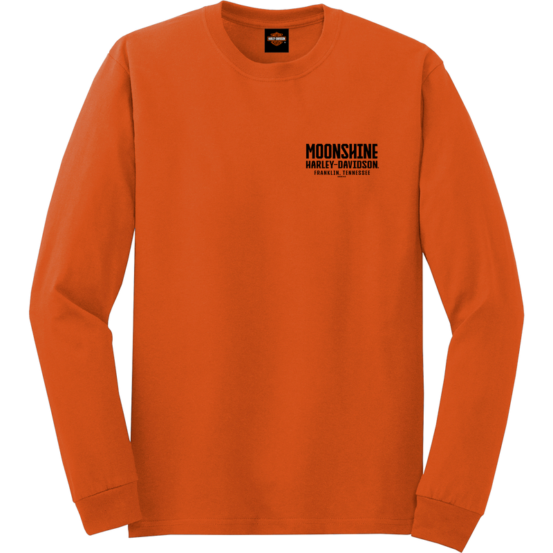 Black Helmet Texas Orange Long Sleeve