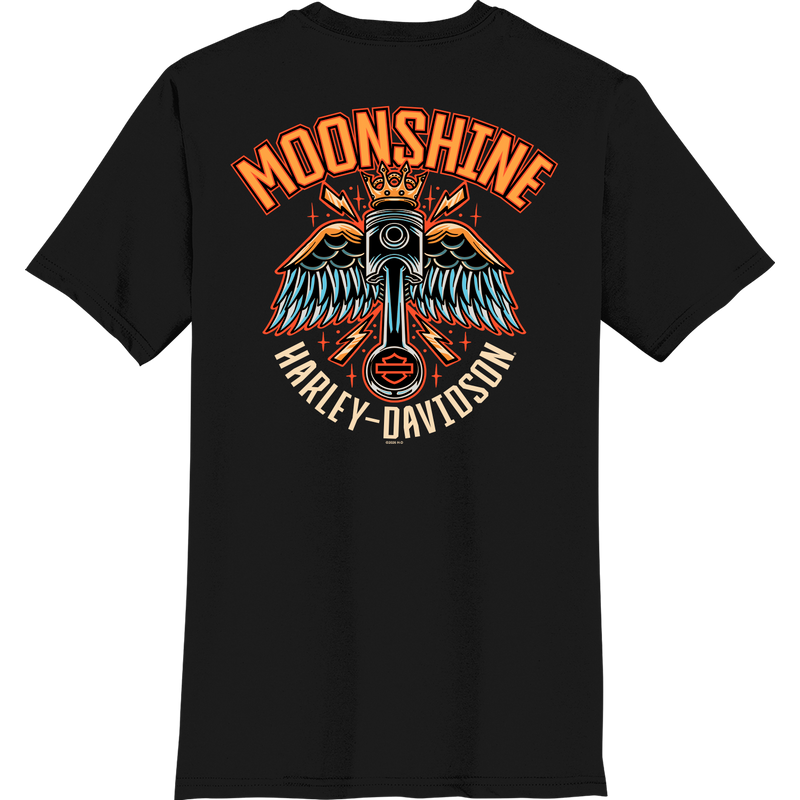 Colorful Piston Black T-Shirt