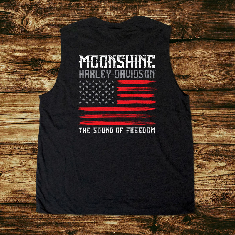 Flag Men's Black Muscle Tank Top