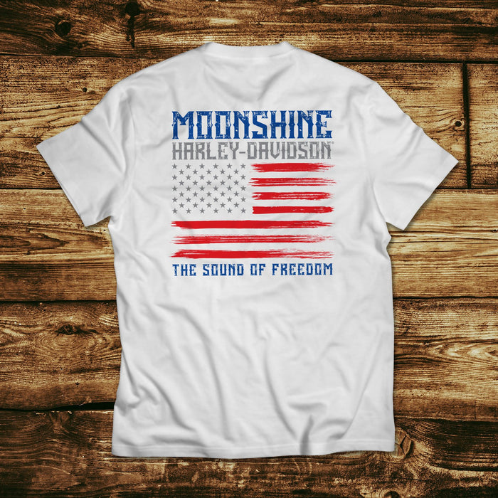 MS Flag White Pocket T-Shirt