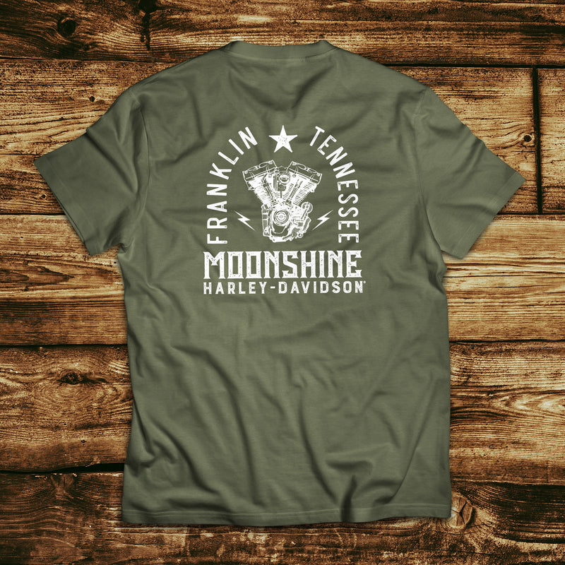 Arch Motor Men's Military Green Short Sleeve Shirt