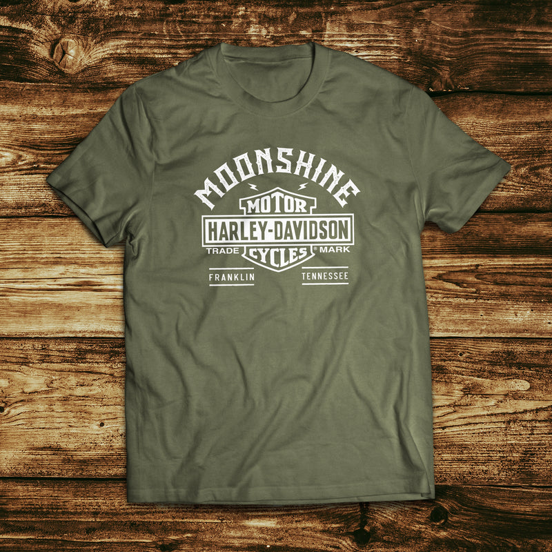 Arch Motor Men's Military Green Short Sleeve Shirt