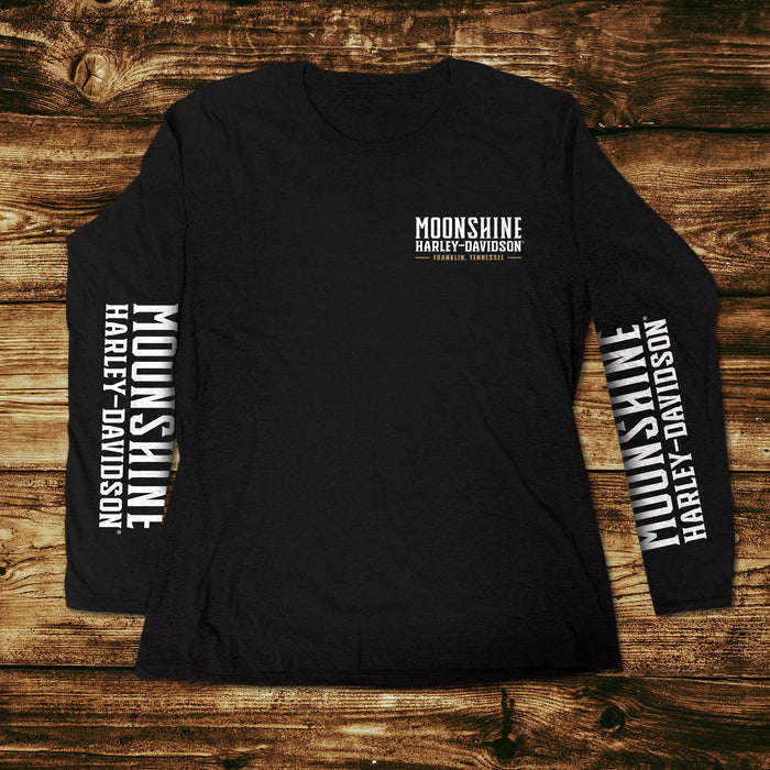 New Graphic Letter Black Long Sleeve