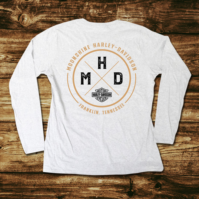New Graphic Letter White Long Sleeve