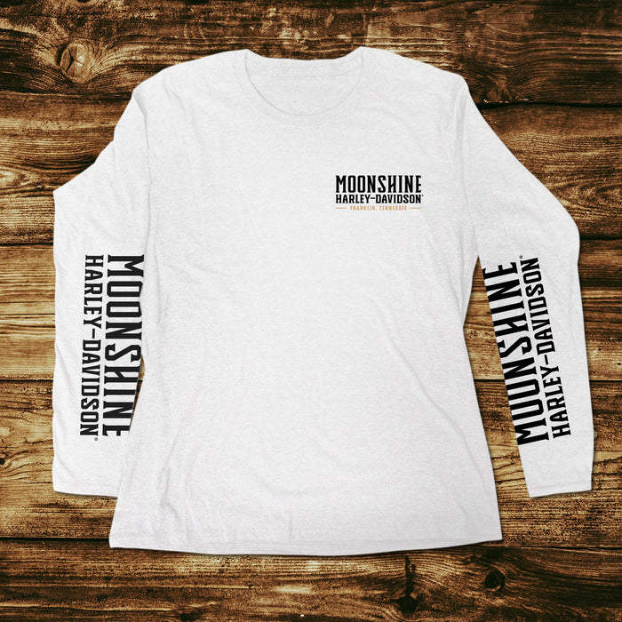New Graphic Letter White Long Sleeve
