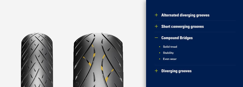 Metzeler Cruisetec™ Reinforced Tire - Front - 130/80B17 - 65H - 0305-0633