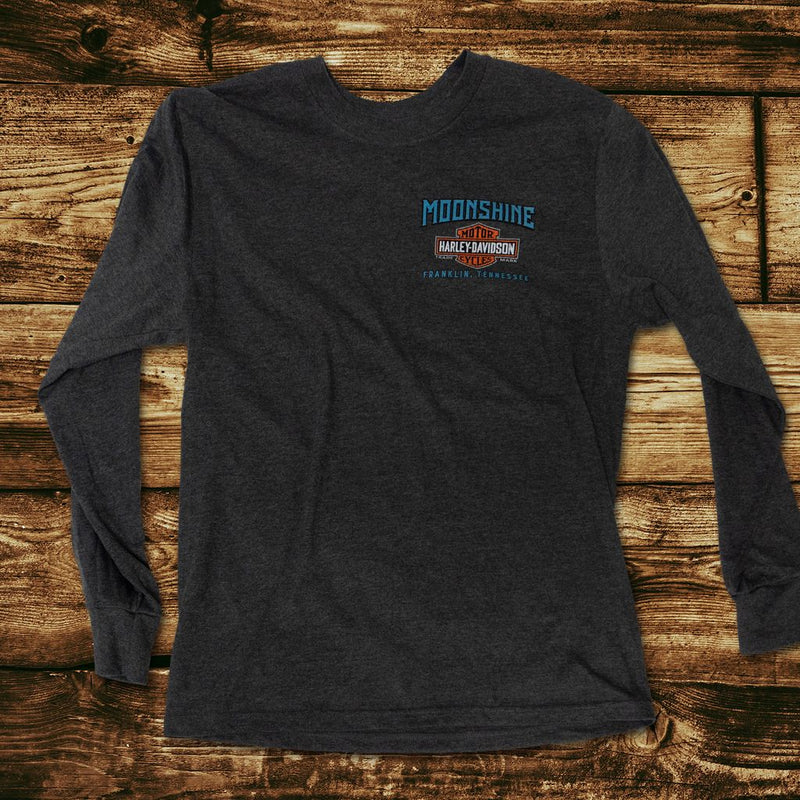 Old Garage Men's Grey Long Sleeve Shirt
