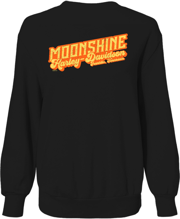 Ridin' Women's Black Crew Sweatshirt