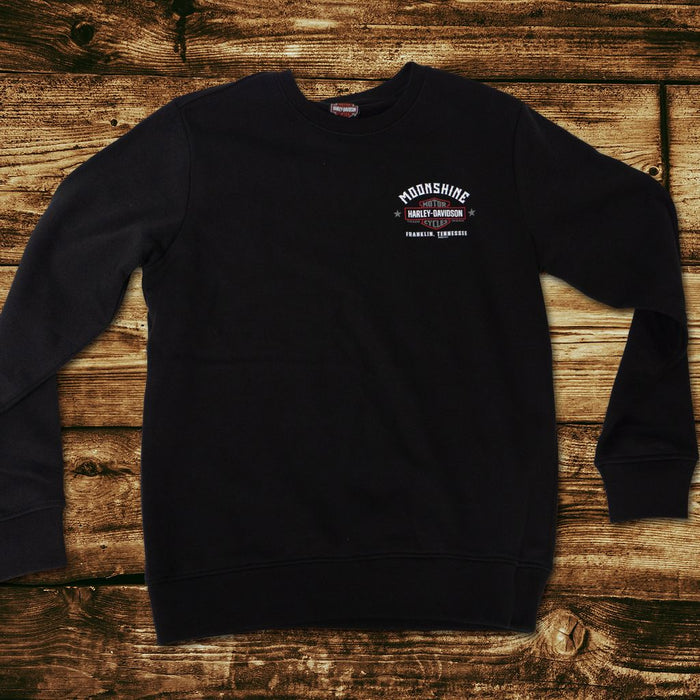 Flag Black Crew Sweatshirt