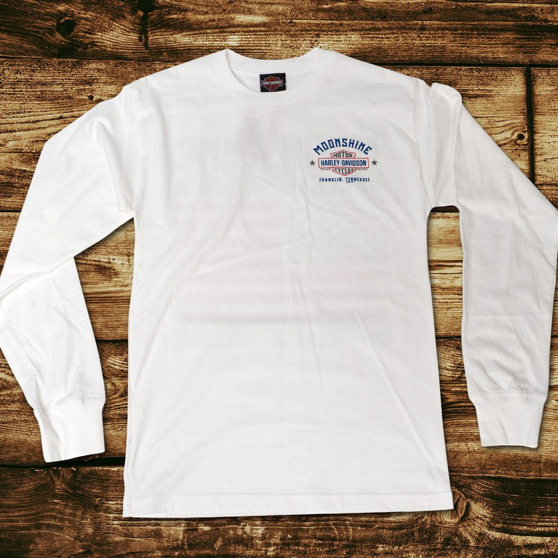 Flag Men's White Long Sleeve