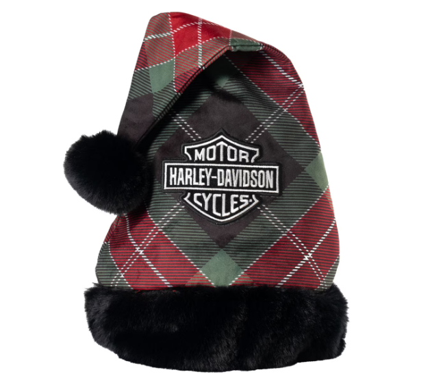 Holiday Plaid Santa Hat – Limited Edition Holiday Décor