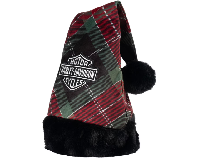 Holiday Plaid Santa Hat – Limited Edition Holiday Décor