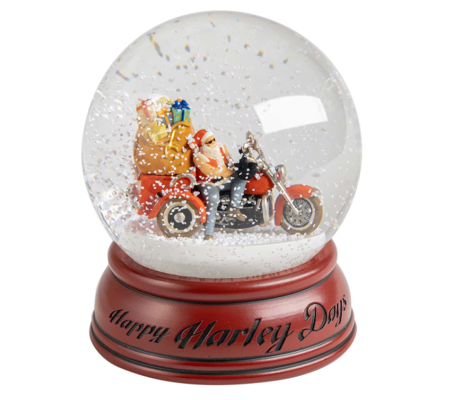 Biker Santa Snowglobe – Limited-Edition Holiday Décor