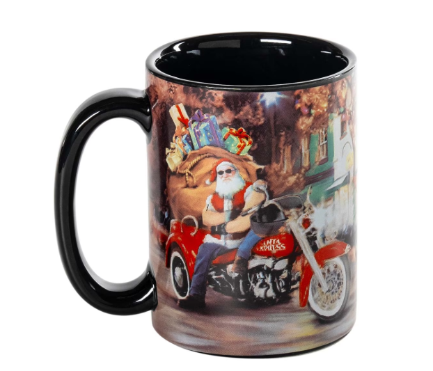 2025 Biker Santa Mug – Limited-Edition Holiday Décor