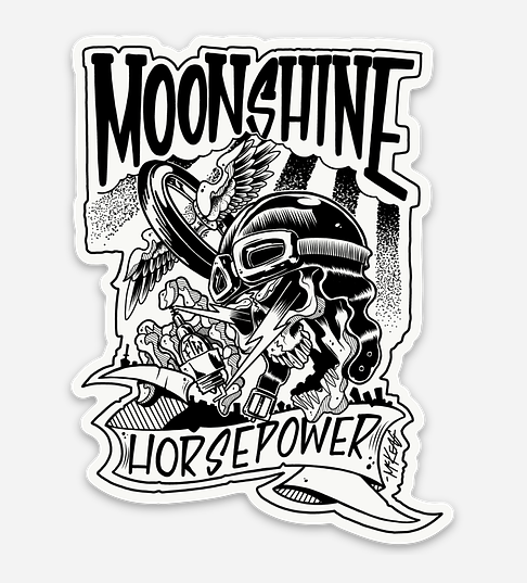 MHP Lighting Skull Sticker
