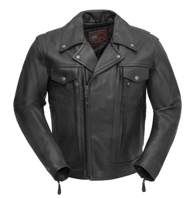 Mastermind - Men's Motorcycle Leather Jacket