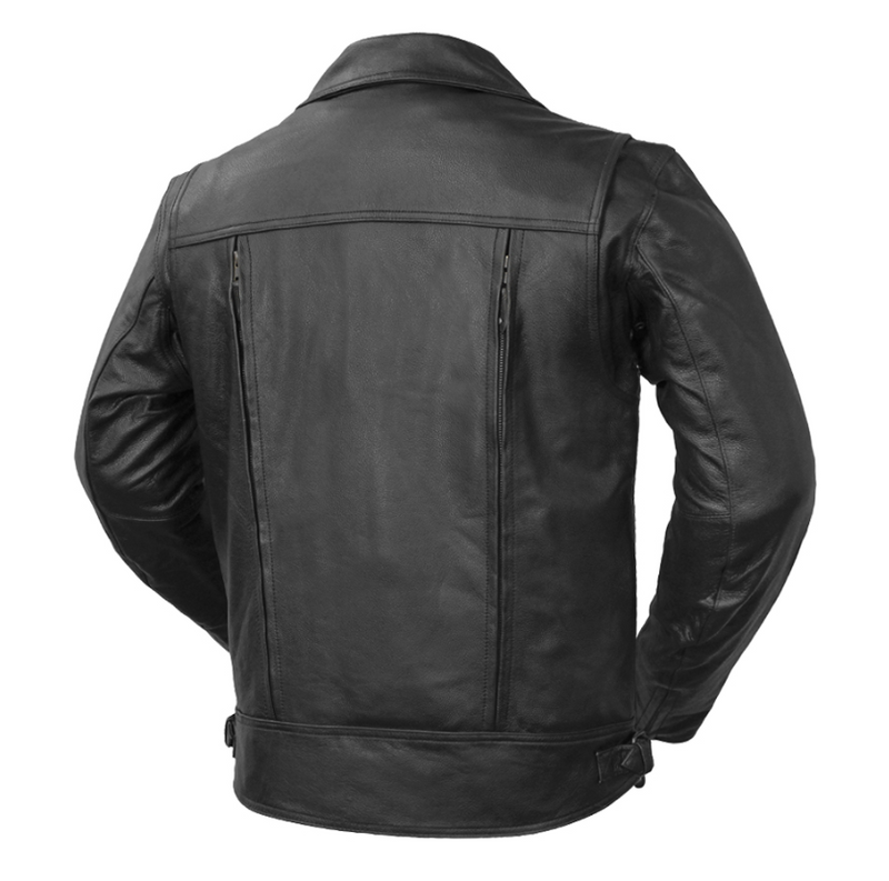 Mastermind - Men's Motorcycle Leather Jacket