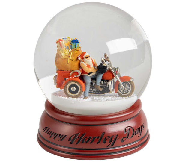 Biker Santa Snowglobe – Limited-Edition Holiday Décor