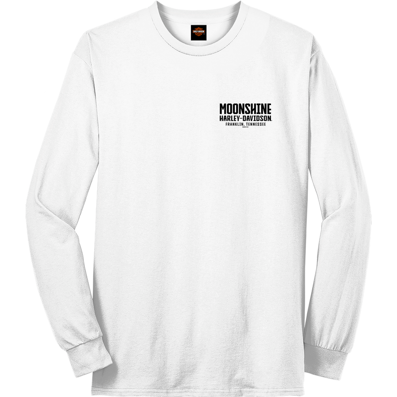 Black Helmet Texas White Long Sleeve