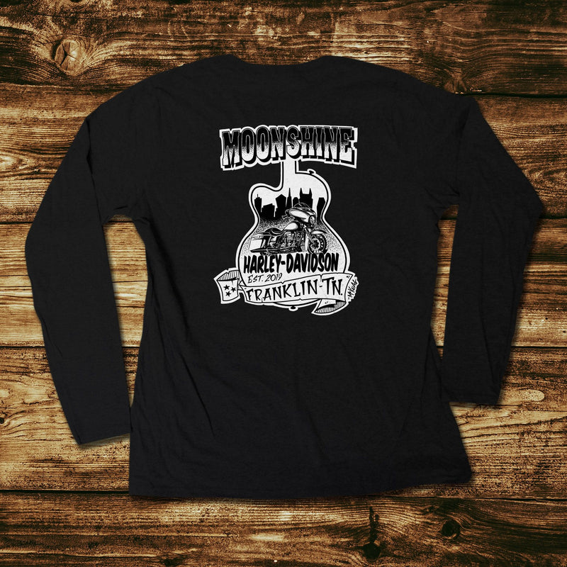 Guitar Men's Black Long Sleeve Shirt