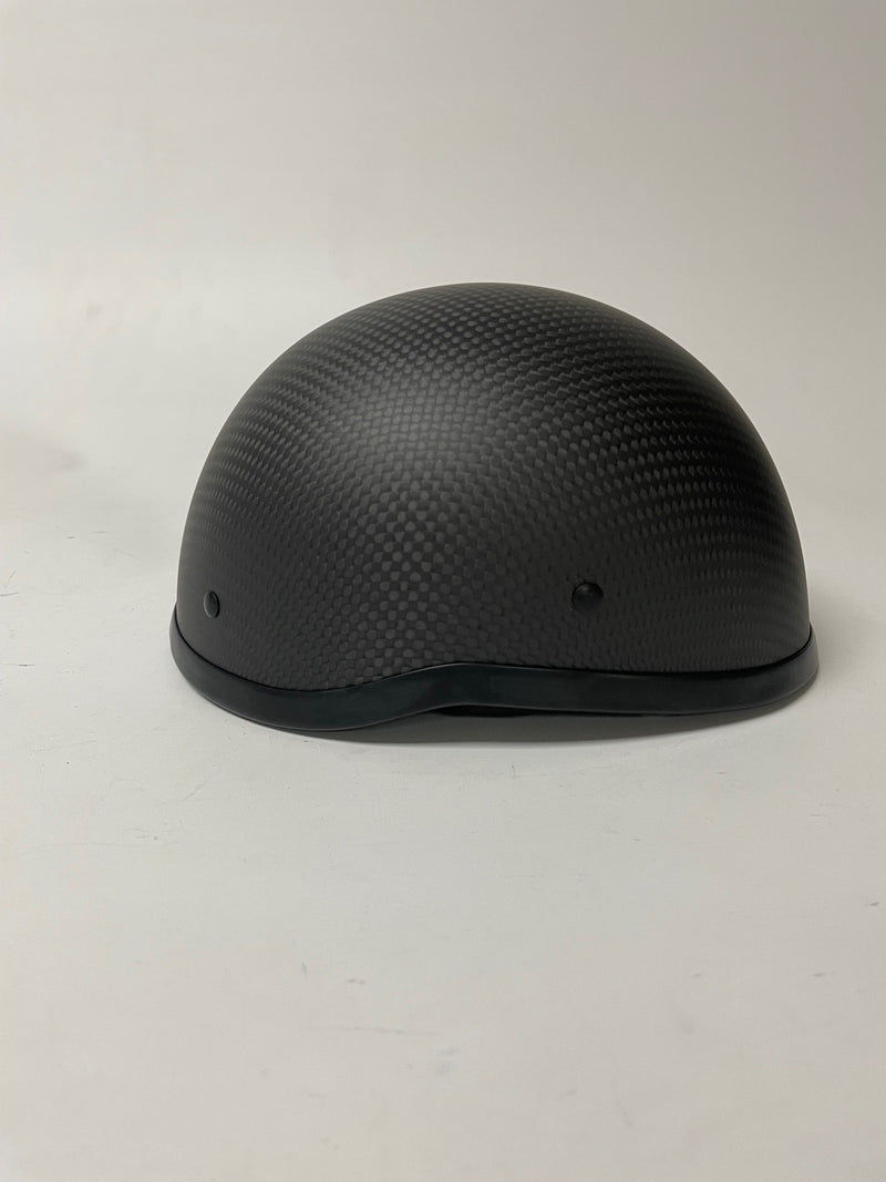 carbon motorcycle half helmet THETEN Matte Fiber Helmet, German Style Open Face Motorcyc and the ratchet quick release makes it easy to put on and take off Carbon Air - BADASS -