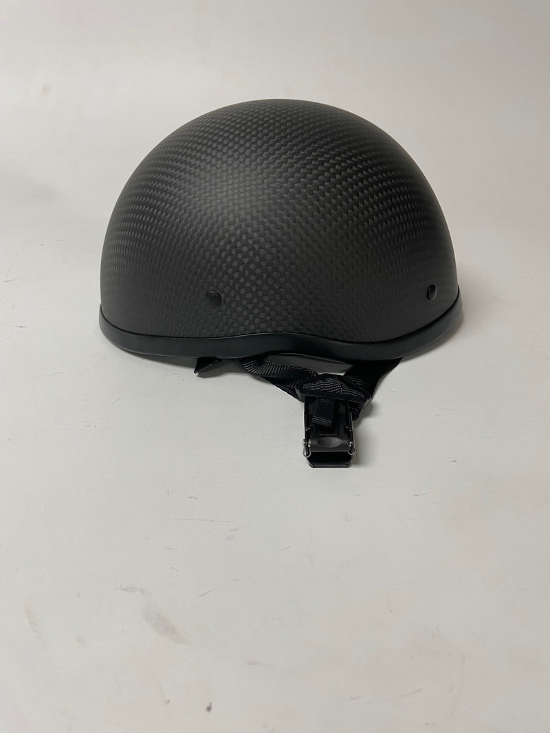 carbon fiber mens halfshell motorcycle helmet xl VCOROS Open Face Retro Half DOT on gloss black mini scoop visor Real Carbon Fiber Motorcycle Half