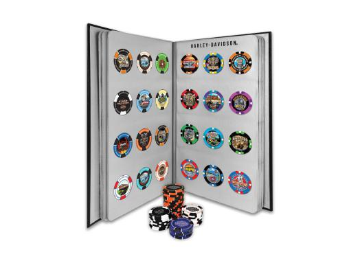 Harley-Davidson® Collector's Poker Chip Album 96 Count - D9641