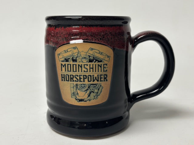 Engine Logo Lumberjack Mug – Black Exterior, White/Red Topped