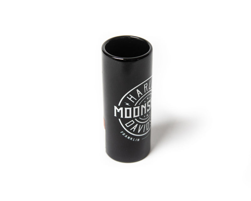 Moonshine Harley Circle Black Tall Shot Glass