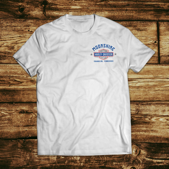 MS Flag White Pocket T-Shirt