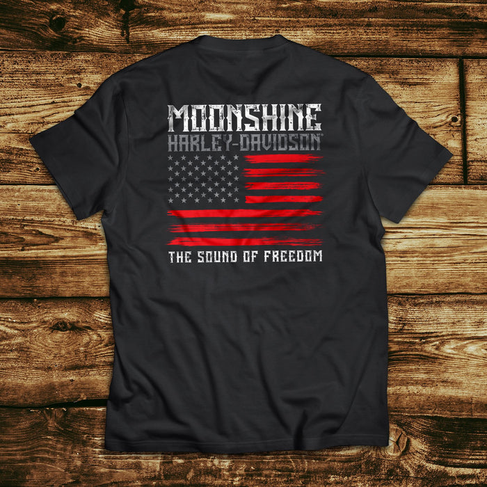 MS Flag Black Pocket T-Shirt
