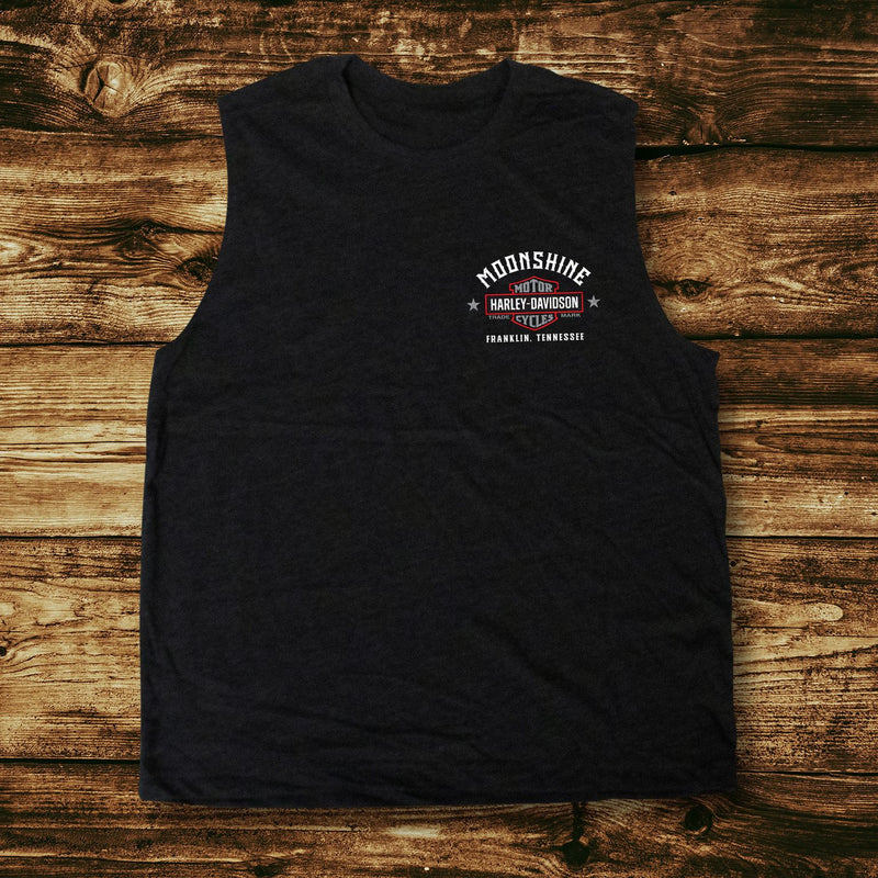 Flag Men's Black Muscle Tank Top