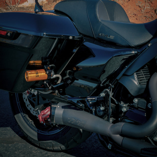 Ohlins HD 044 Harley Twin Bagger Shocks Remote Reservoir