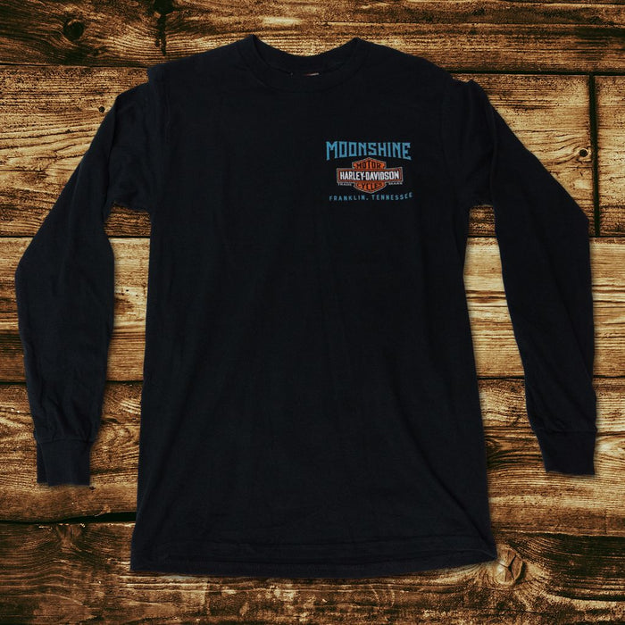 Old Garage Men's Black Long Sleeve Shirt