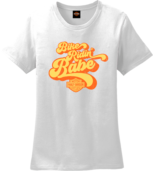 Ridin' Women's White T-Shirt