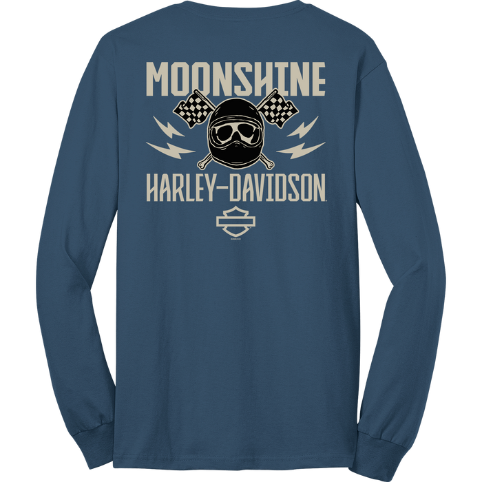 Pre-Order ! White Helmet Blue Long Sleeve
