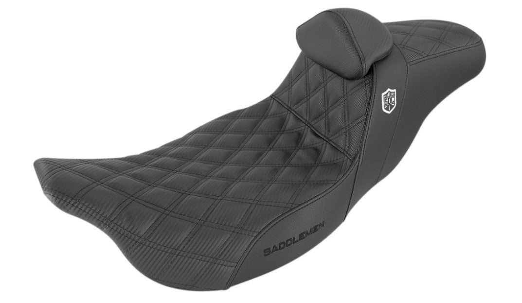 Saddlemen - Pro Series SDC Performance Gripper Seat with Driver's Lumbar Rest - 0801-1256