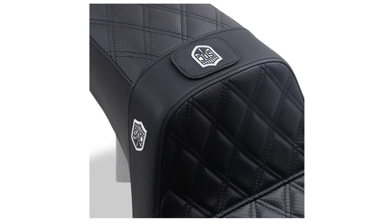 Saddlemen - Dyna Pro Series SDC Performance Gripper Seat with Driver's Lumbar Rest - 0803-0630
