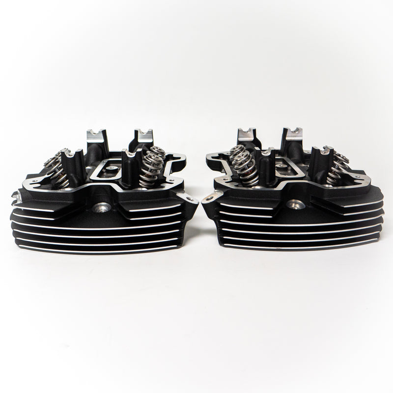 MHP Street Fighter +1.5MM OS Valved Ported M8 Heads 90CC Oil Cooled Black Highlighted - NEW - MHP-F15H90P-NEW
