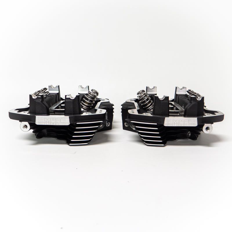 MHP Street Fighter +1.5MM OS Valved Ported M8 Heads 90CC Oil Cooled Black Highlighted - NEW - MHP-F15H90P-NEW