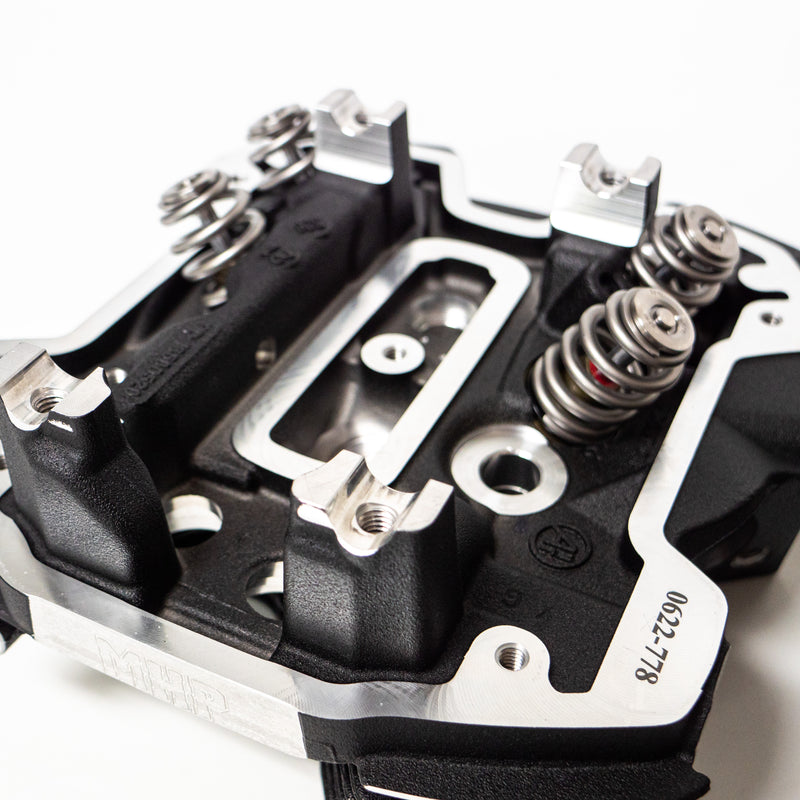 MHP Street Fighter +1.5MM OS Valved Ported M8 Heads 90CC Oil Cooled Black Highlighted - NEW - MHP-F15H90P-NEW