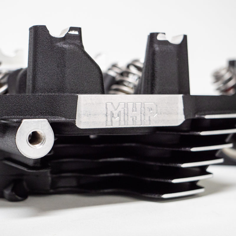 MHP Street Fighter +1.5MM OS Valved Ported M8 Heads 90CC Oil Cooled Black Highlighted - NEW - MHP-F15H90P-NEW