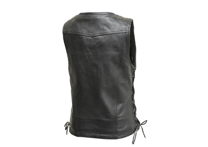 Cindy Women's Motorcycle Leather Vest - FIL576SDM