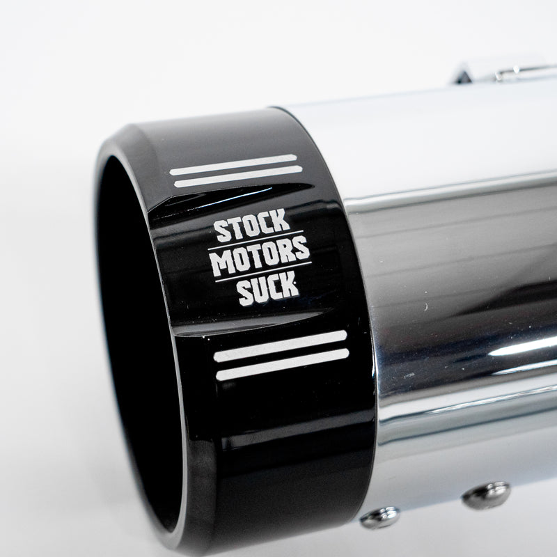 MHP Pro-Stock 4.5" Muffler - Chrome Stock Motors Suck - MH202725