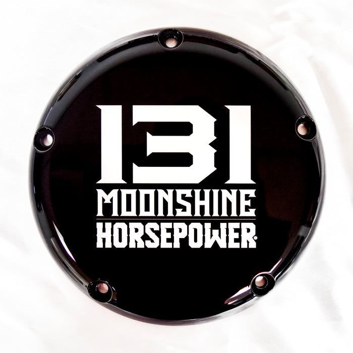 M8 Derby Cover, 131 Logo, Gloss Black - MHP-1131